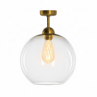 Ceiling Lamp Oskar 6819W - Gold (brass) - Lights on