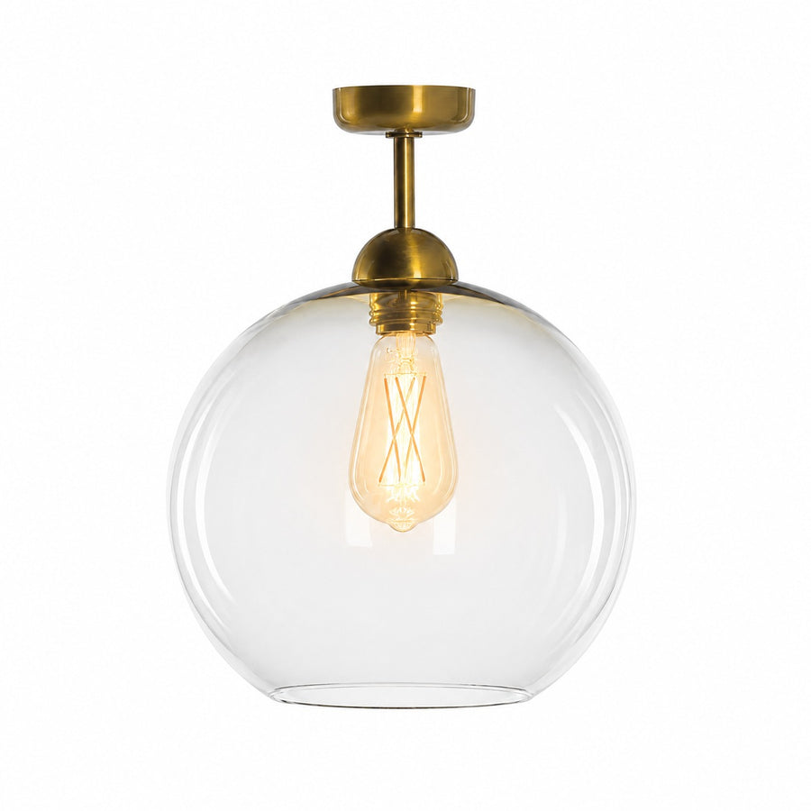Ceiling Lamp Oskar 6819W - Gold (brass) - Lights on