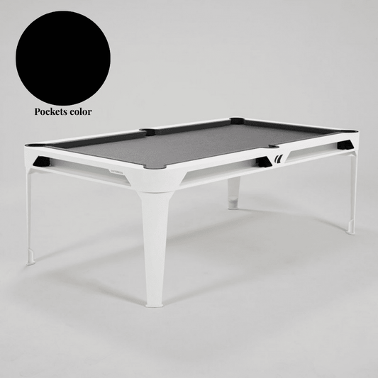 Outdoor Pool & Dining Table 7FT White - MCS Light grey Noir Without Tabletop