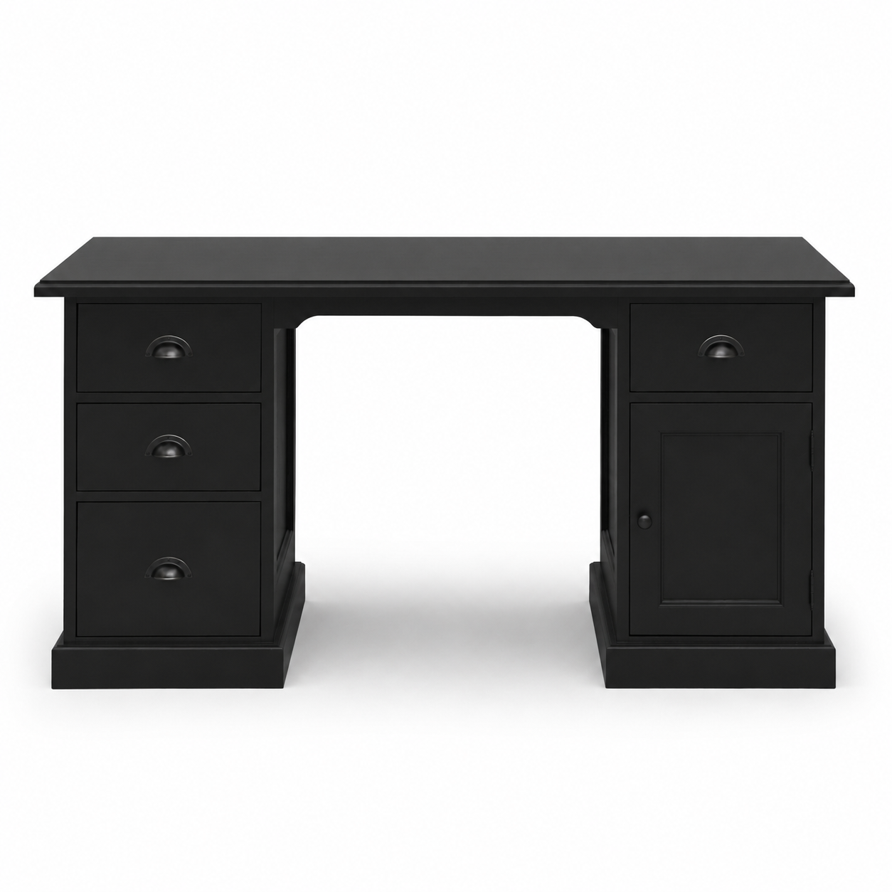 Desk - Oxford - Solid Pine - 152 x 70 x 78 cm - Black