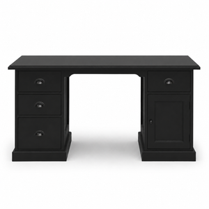 Desk - Oxford - Solid Pine - 152 x 70 x 78 cm - Black