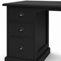 Desk - Oxford - Solid Pine - 152 x 70 x 78 cm - Black