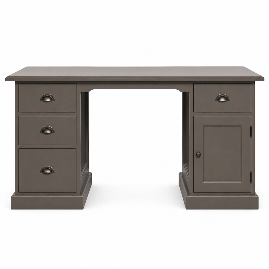 Desk - Oxford - Solid Pine - 152 x 70 x 78 cm - Brown