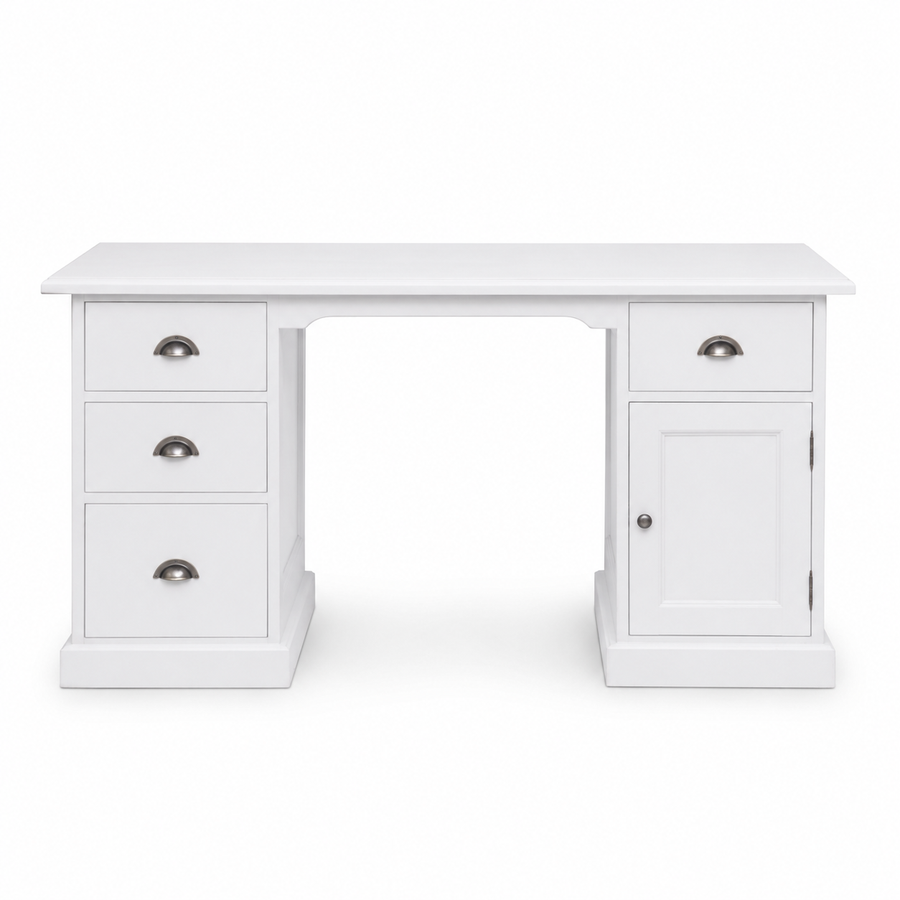 Desk - Oxford - Solid Pine - 152 x 70 x 78 cm - White