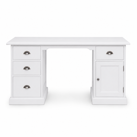 Desk - Oxford - Solid Pine - 152 x 70 x 78 cm - White