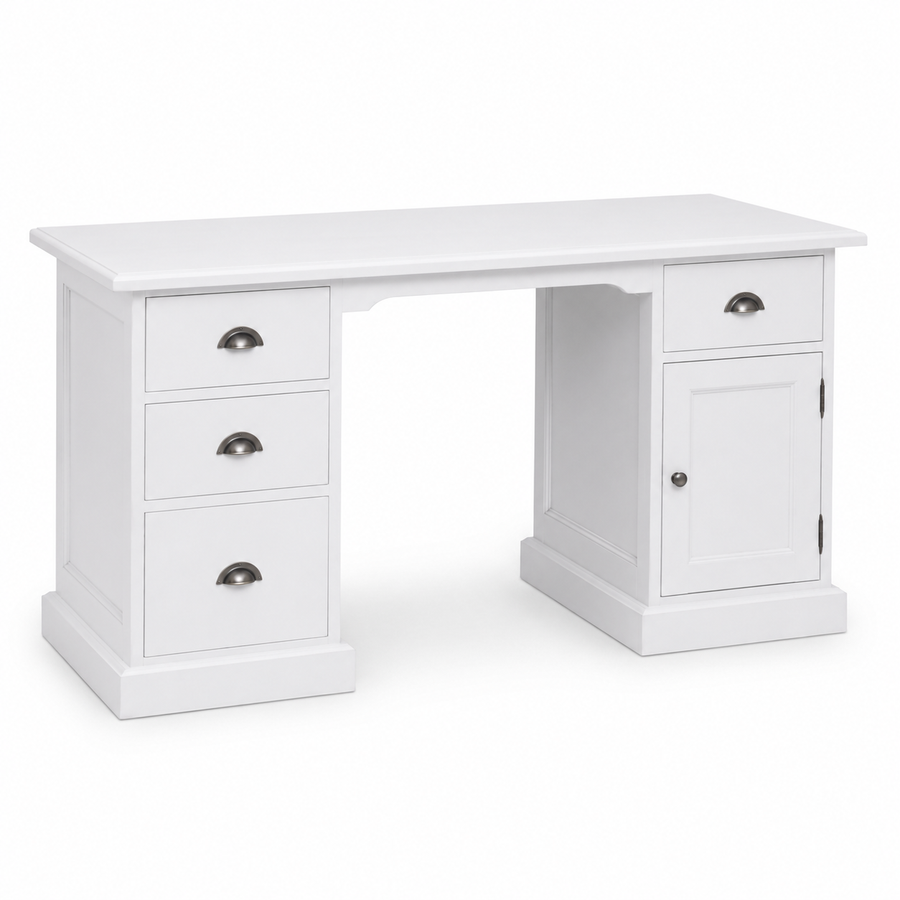 Desk - Oxford - Solid Pine - 152 x 70 x 78 cm - White