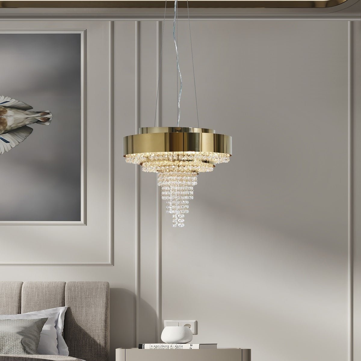 Pendant light - Line Baco Small - MCS Champagne Gold | Marcottestyle