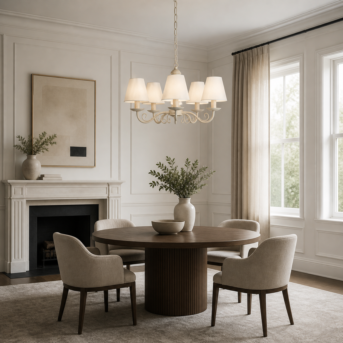 Pendant Light Linnea 7149P - Cream