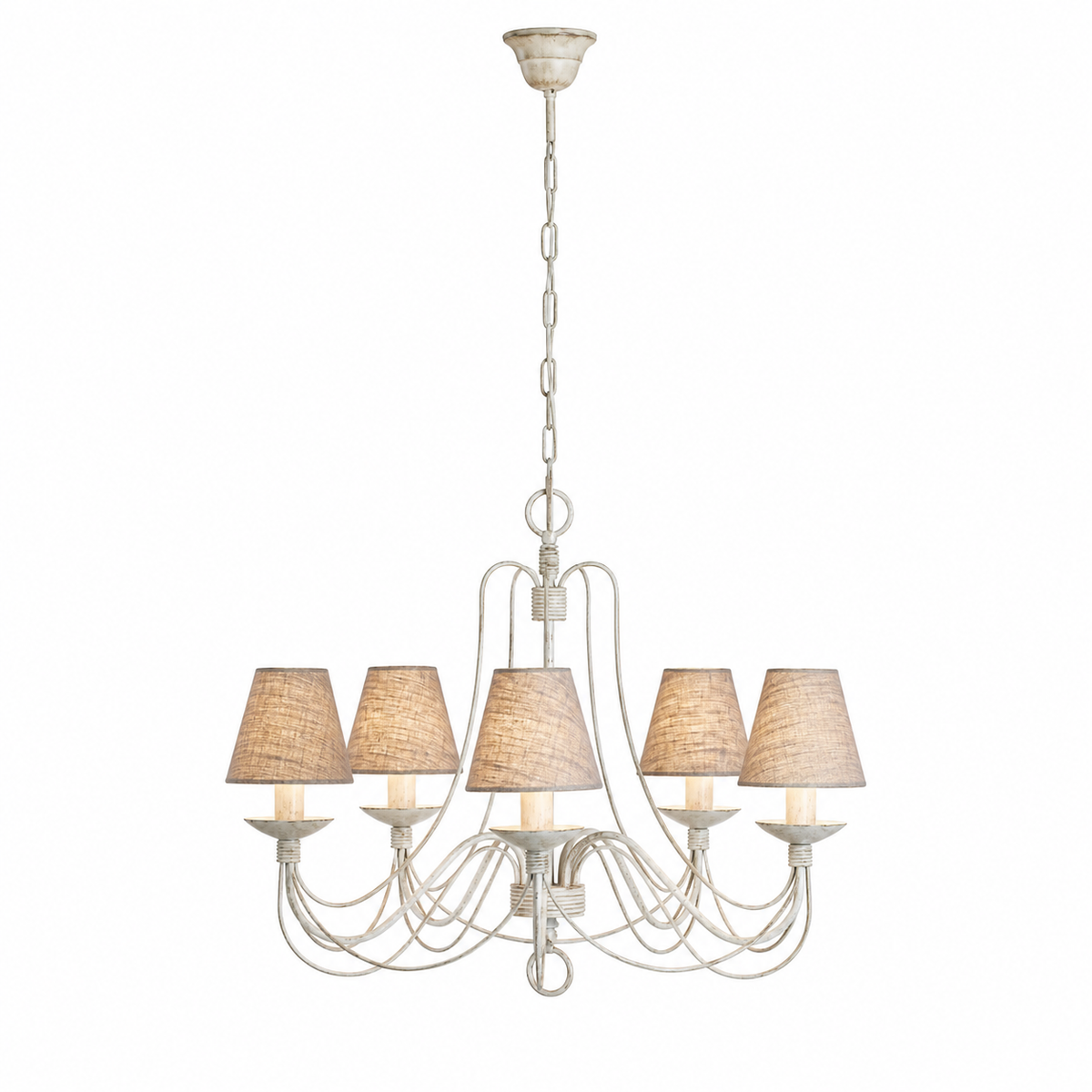 Lámpara Colgante Xara 6893R - Crema