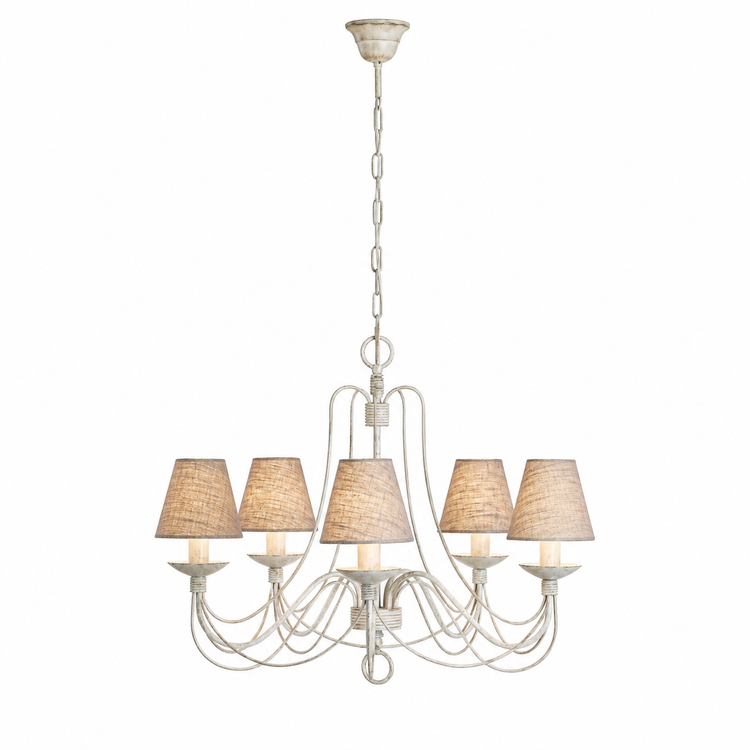 Lámpara Colgante Xara 6893R - Crema
