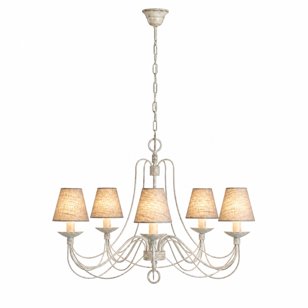 Lámpara Colgante Xara 6893R - Crema