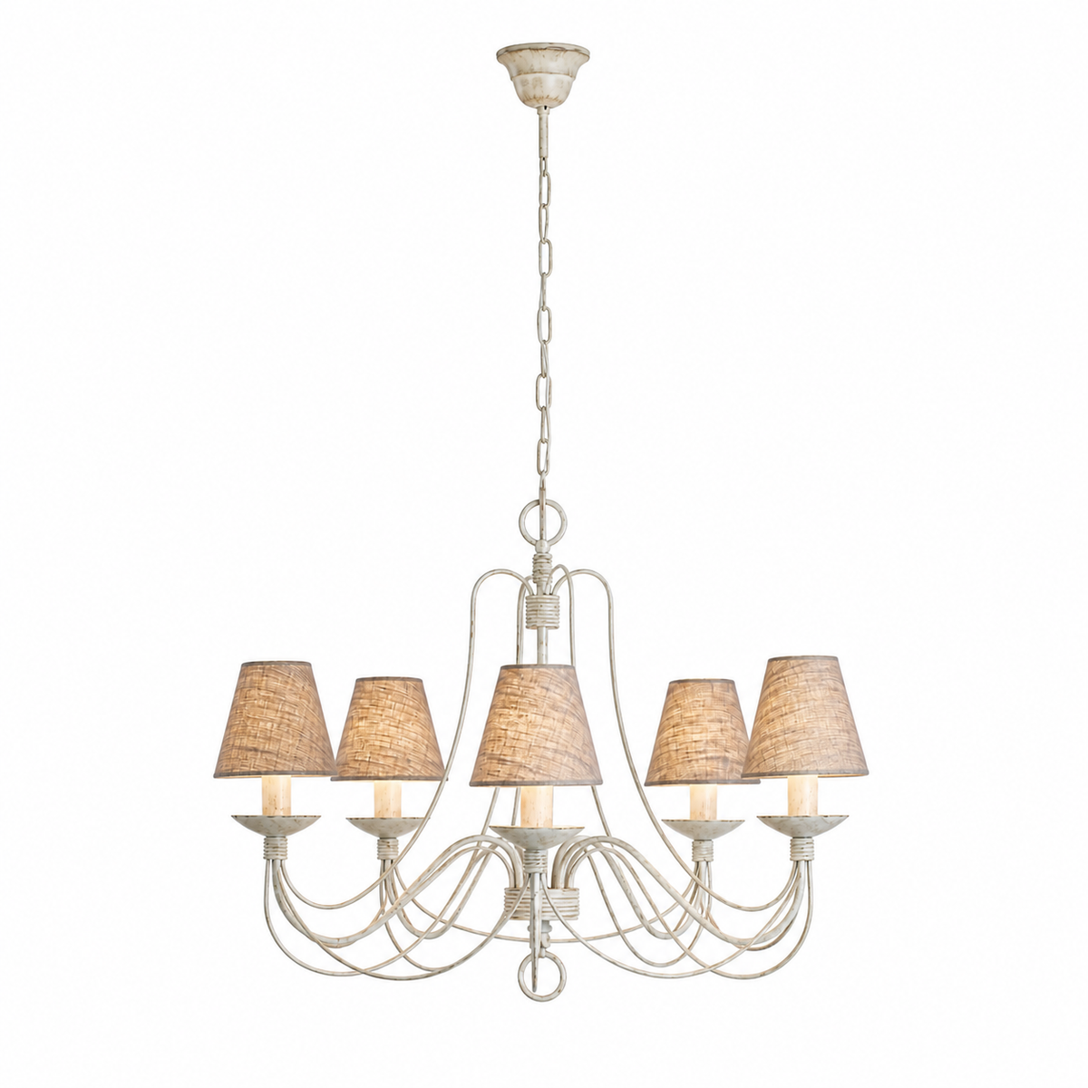 Lámpara Colgante Xara 6893R - Crema