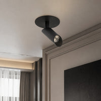 Ceiling Lamp Per 7068Q - Black - In modern room