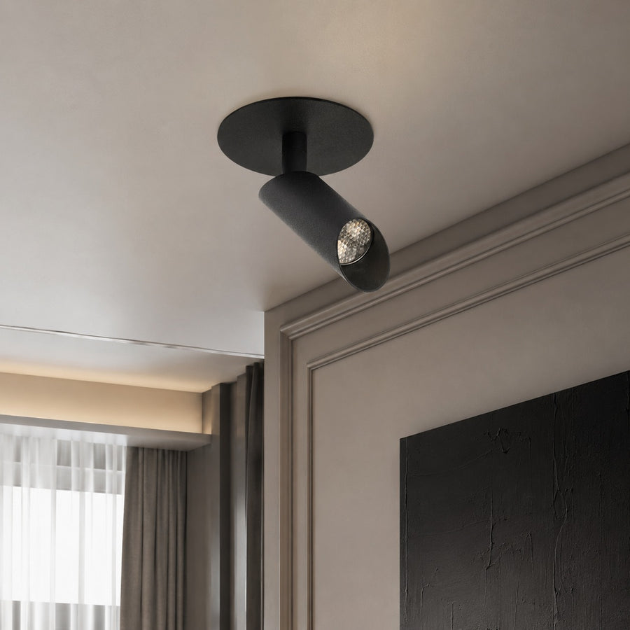 Ceiling Lamp Per 7068Q - Black - In modern room