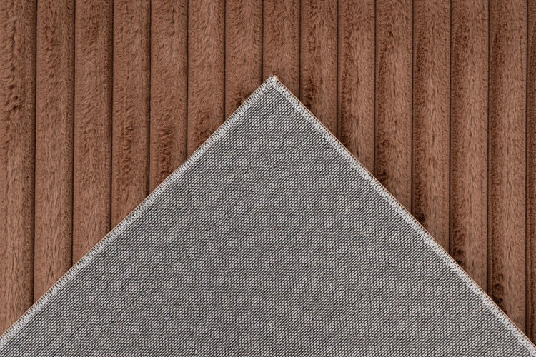 Hochflor-Teppich - Brienne Chocolate Braun