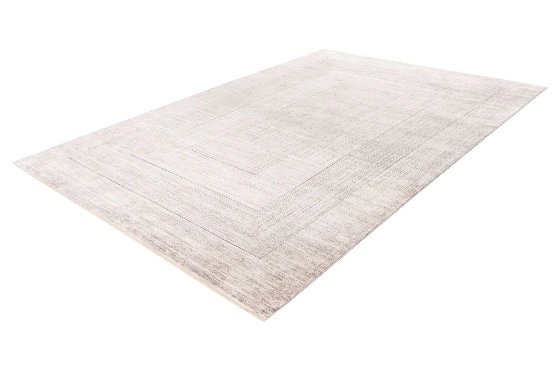 Low-Pile Rug - Zarina Silver / Beige