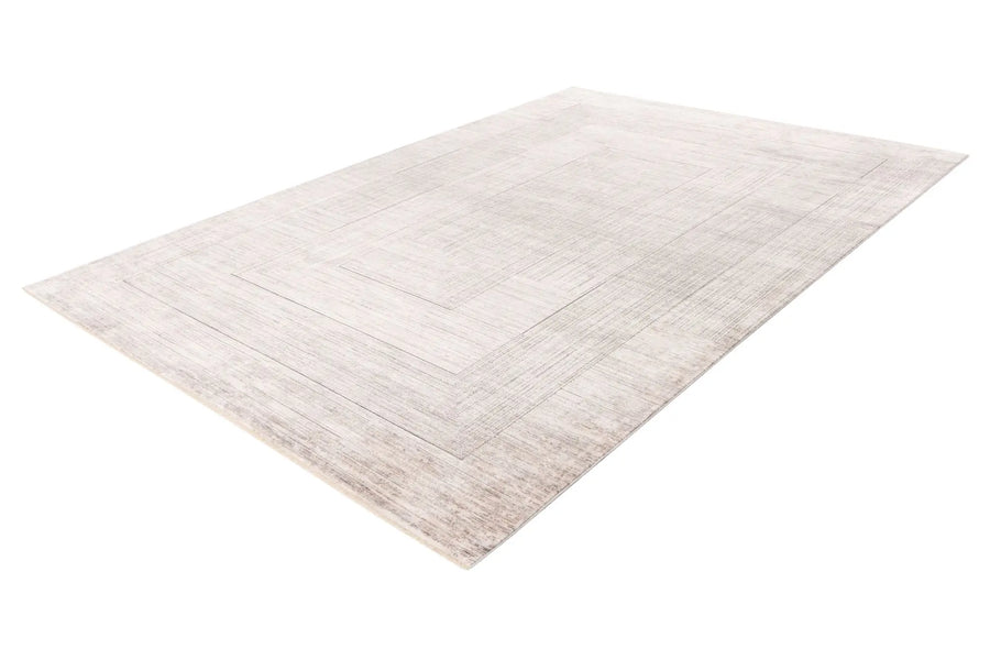 Low-Pile Rug - Zarina Silver / Beige