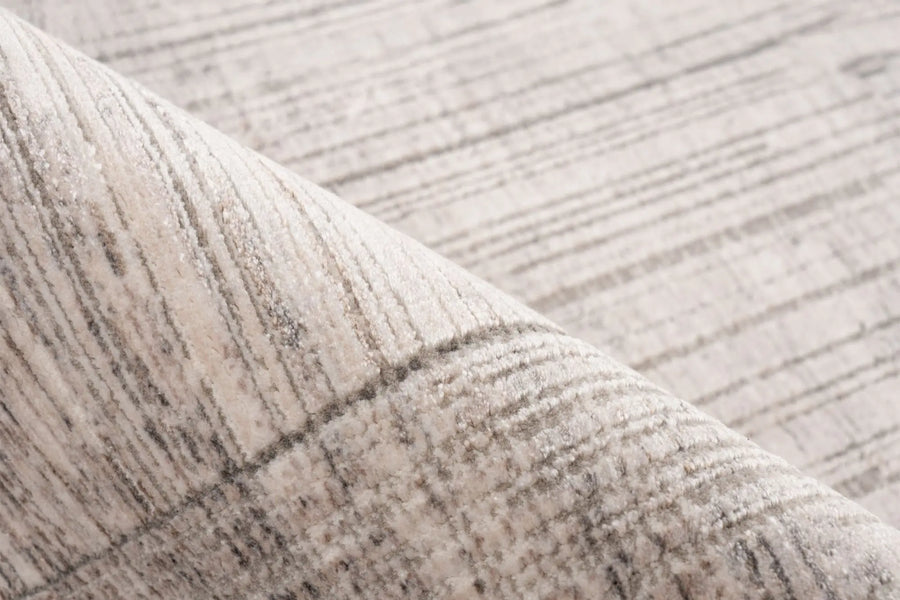 Low-Pile Rug - Zarina Silver / Beige