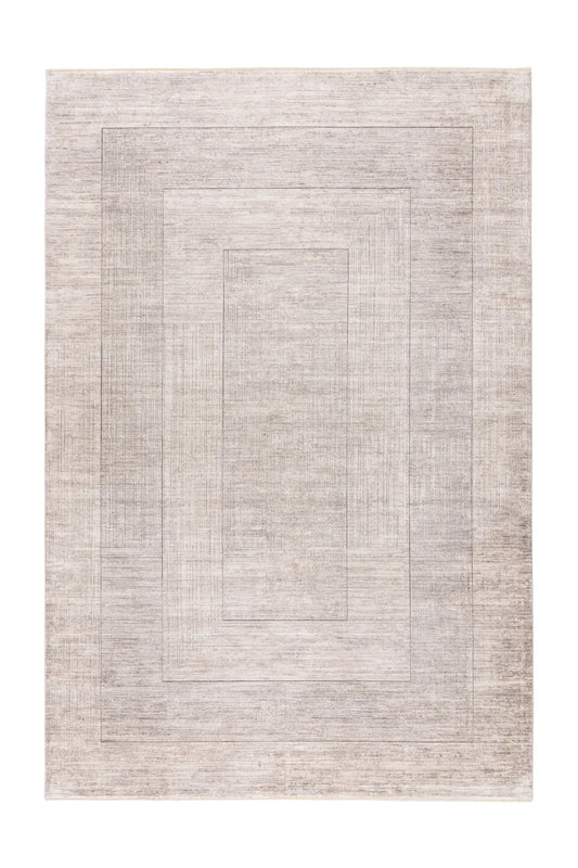 Low-Pile Rug - Zarina Silver / Beige