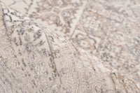 Low-Pile Rug - Zarina Silver / Beige Medallion
