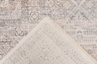 Low-Pile Rug - Zarina Silver / Beige Medallion