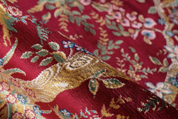 Kurzflor-Teppich - Cortina Rot Pictorial