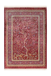 Low-Pile Rug - Cortina Red Pictorial
