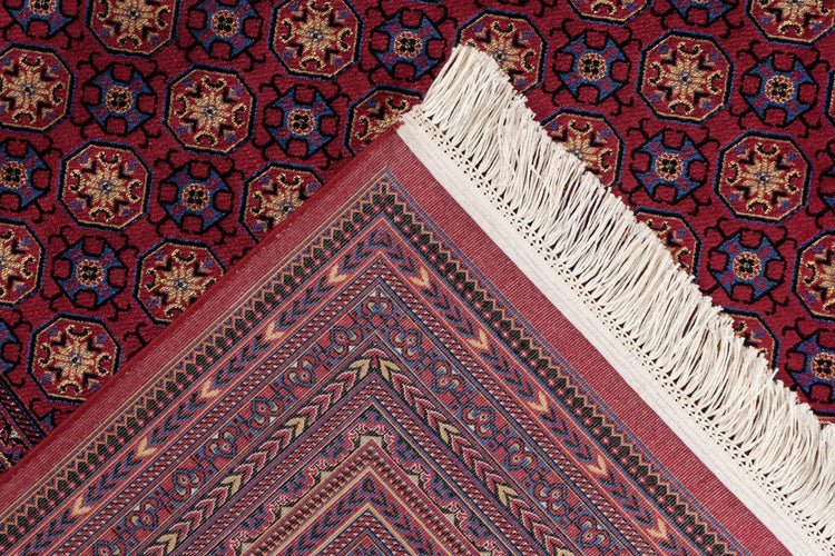 Kurzflor-Teppich - Cortina Rot Ornamental 3