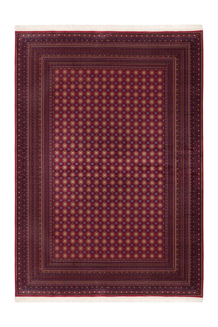 Kurzflor-Teppich - Cortina Rot Ornamental 3