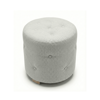 Pouf Cerio - Tissu - Ivoire Blanc - Marcottestyle Shop