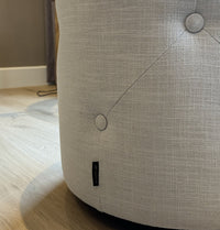Pouf Cerio - Tissu - Ivoire Blanc - Marcottestyle Shop