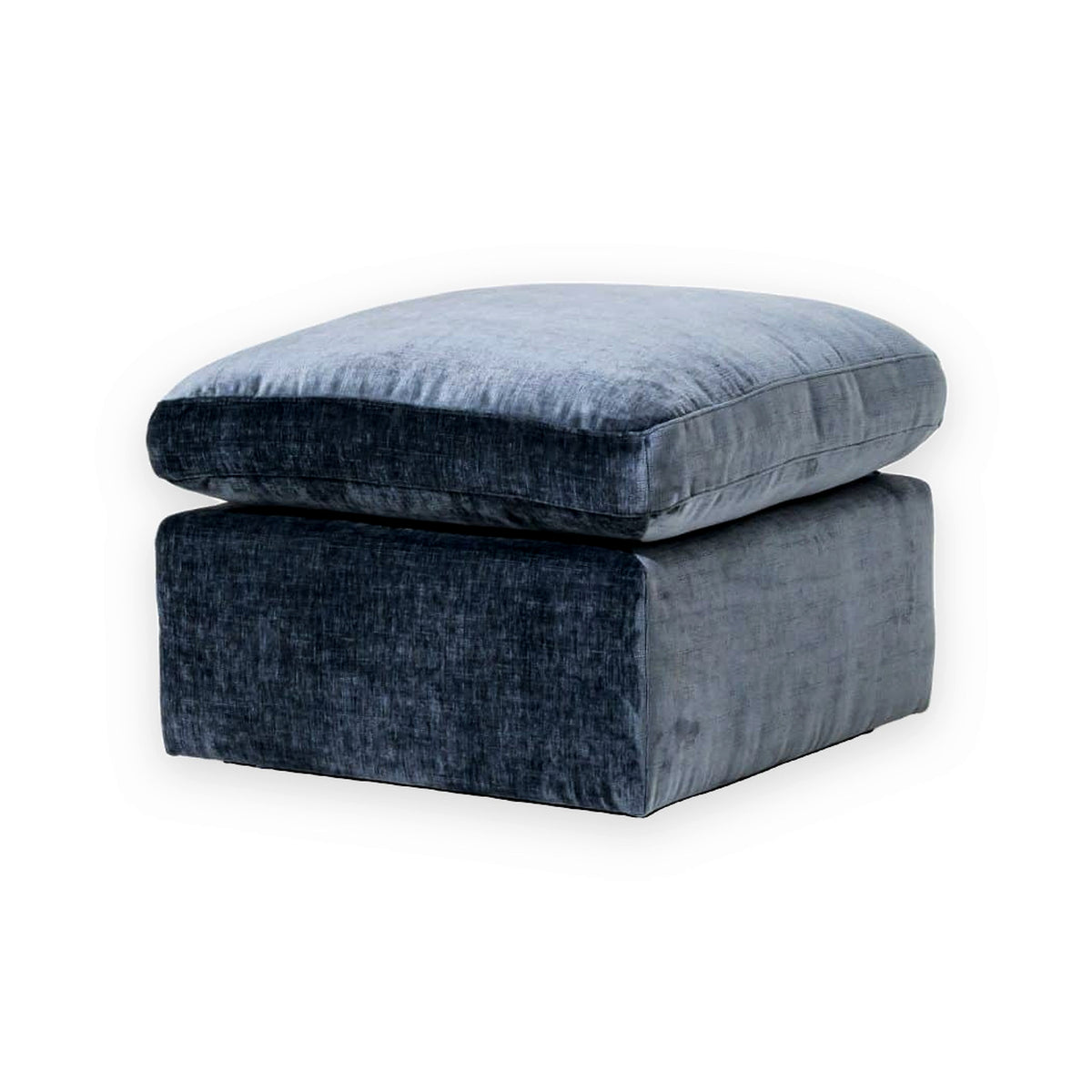 Pouf Erpe - Navy Blue - 70 x 70 x 54 cm | Marcottestyle