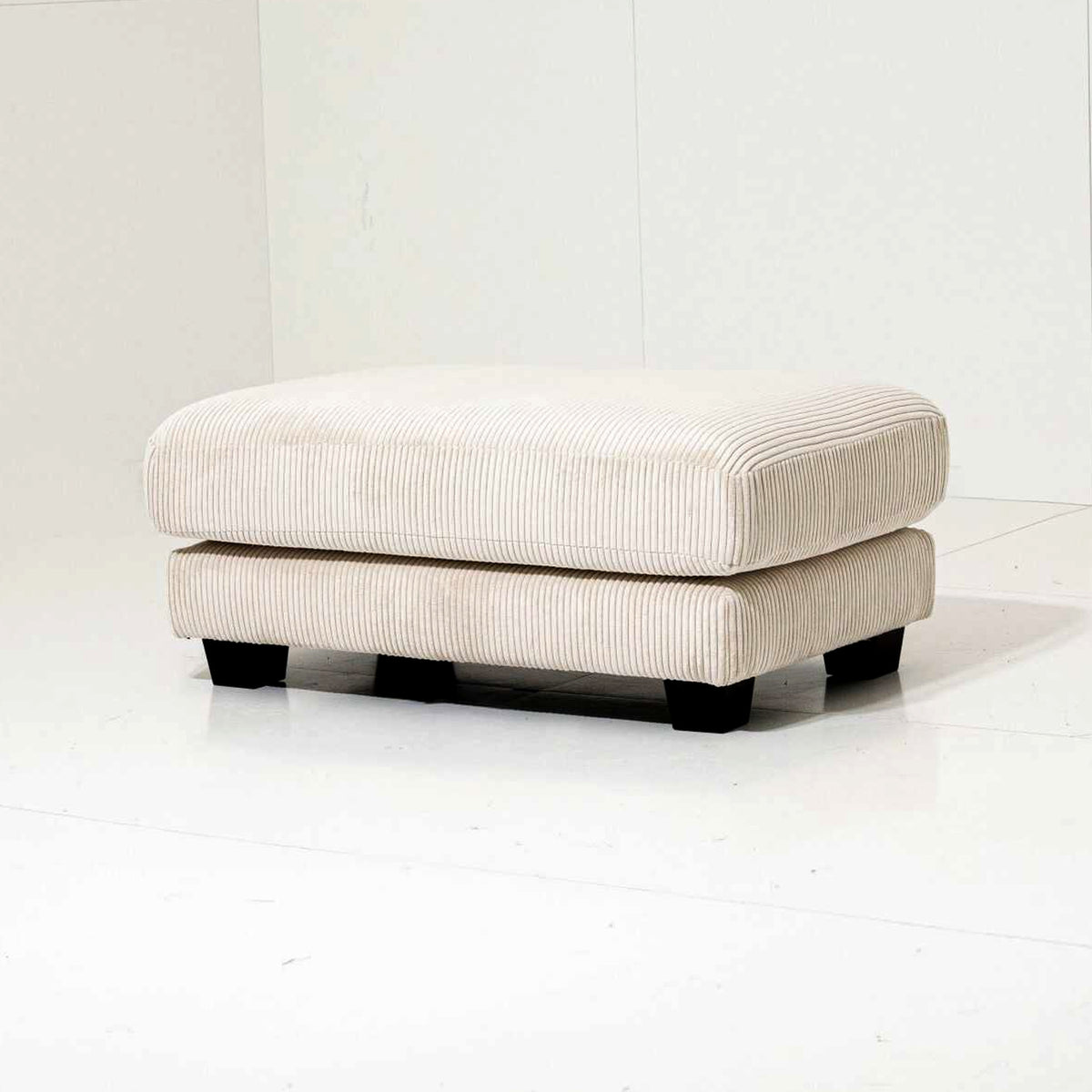 Pouf Hansbeke - Cream Beige - 111 x 69 x 45 cm | Marcottestyle