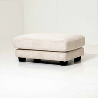 Pouf Hansbeke - Cream Beige - 111 x 69 x 45 cm | Marcottestyle
