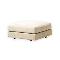 Pouf Ledegem - Cream Beige - 90 x 90 x 42 cm | Marcottestyle