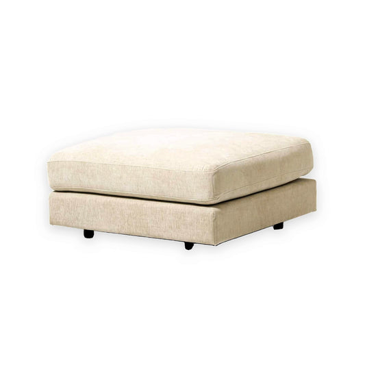 Pouf Ledegem - Cream Beige - 90 x 90 x 42 cm | Marcottestyle