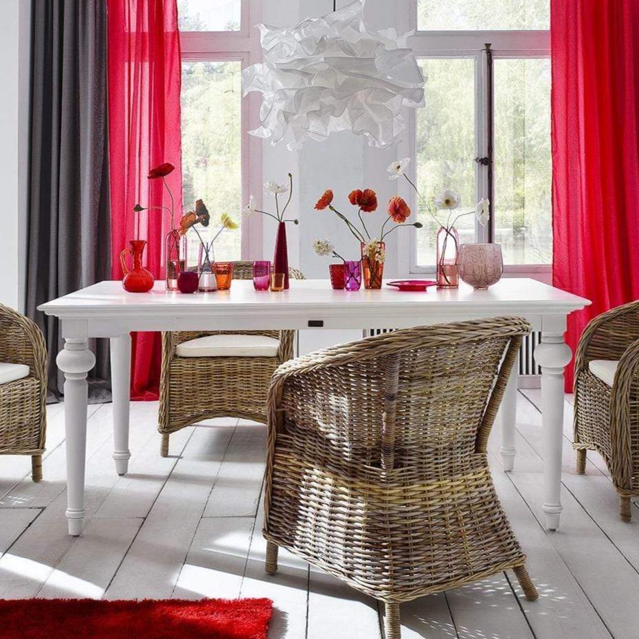 Provence Dining Table 200cm - White - View 2