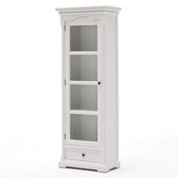Provence Single Vitrine - Weiß