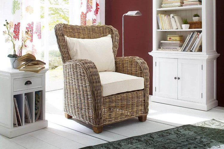 Queen Kubu Rattan Arm Chair | Marcottestyle