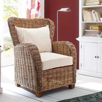 Queen Kubu Rattan Arm Stuhl | Marcottestyle