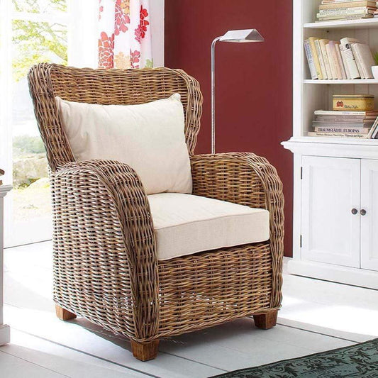 Queen Kubu Rattan Arm Chair | Marcottestyle