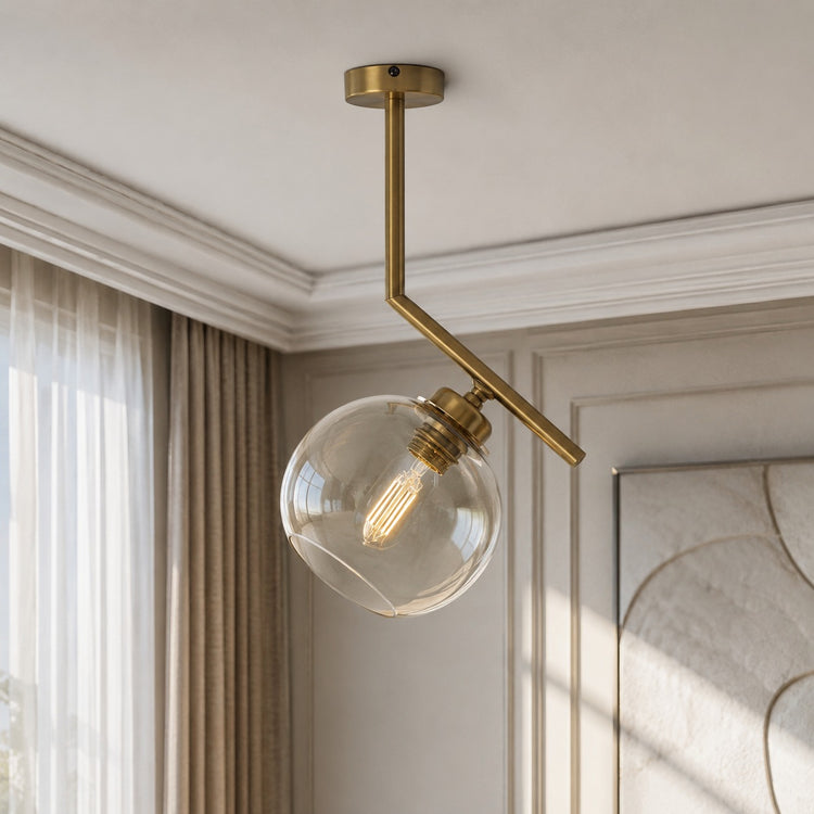 Ceiling Lamp Quinn 3090A - Gold (brass) - In modern room | Marcottestyle
