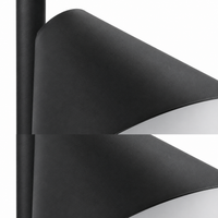 Close-up macro detail shot of Stehlampe Quinn 1895N showing intricate fabric texture and material finish of the cone shade by Marcottestyle