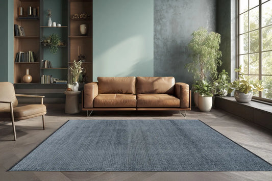 Low-Pile Rug - Delvaux Blue