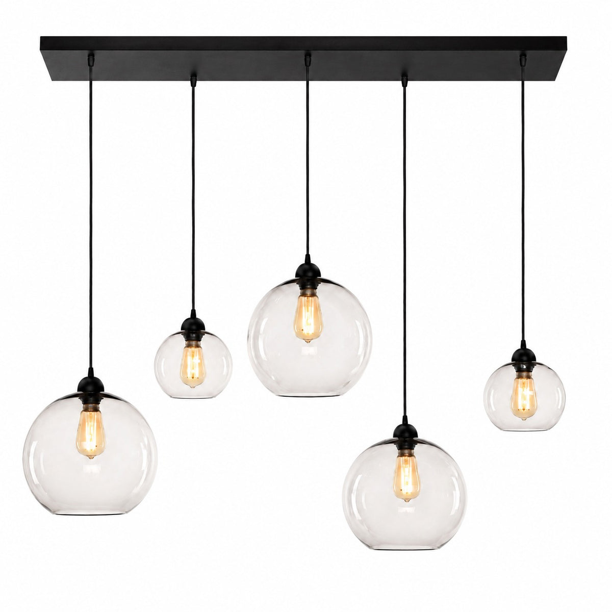 Ceiling Lamp Roa 2349Q - Black - In modern room | Marcottestyle