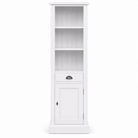 Bathroom cabinet - Roscoff - Solid Pine - 49 x 39 x 160 cm - White