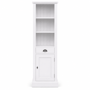 Bathroom cabinet - Roscoff - Solid Pine - 49 x 39 x 160 cm - White