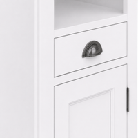 Bathroom cabinet - Roscoff - Solid Pine - 49 x 39 x 160 cm - White