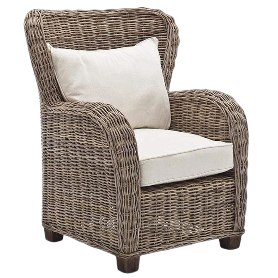 Queen Kubu Rattan Arm Stuhl | Marcottestyle