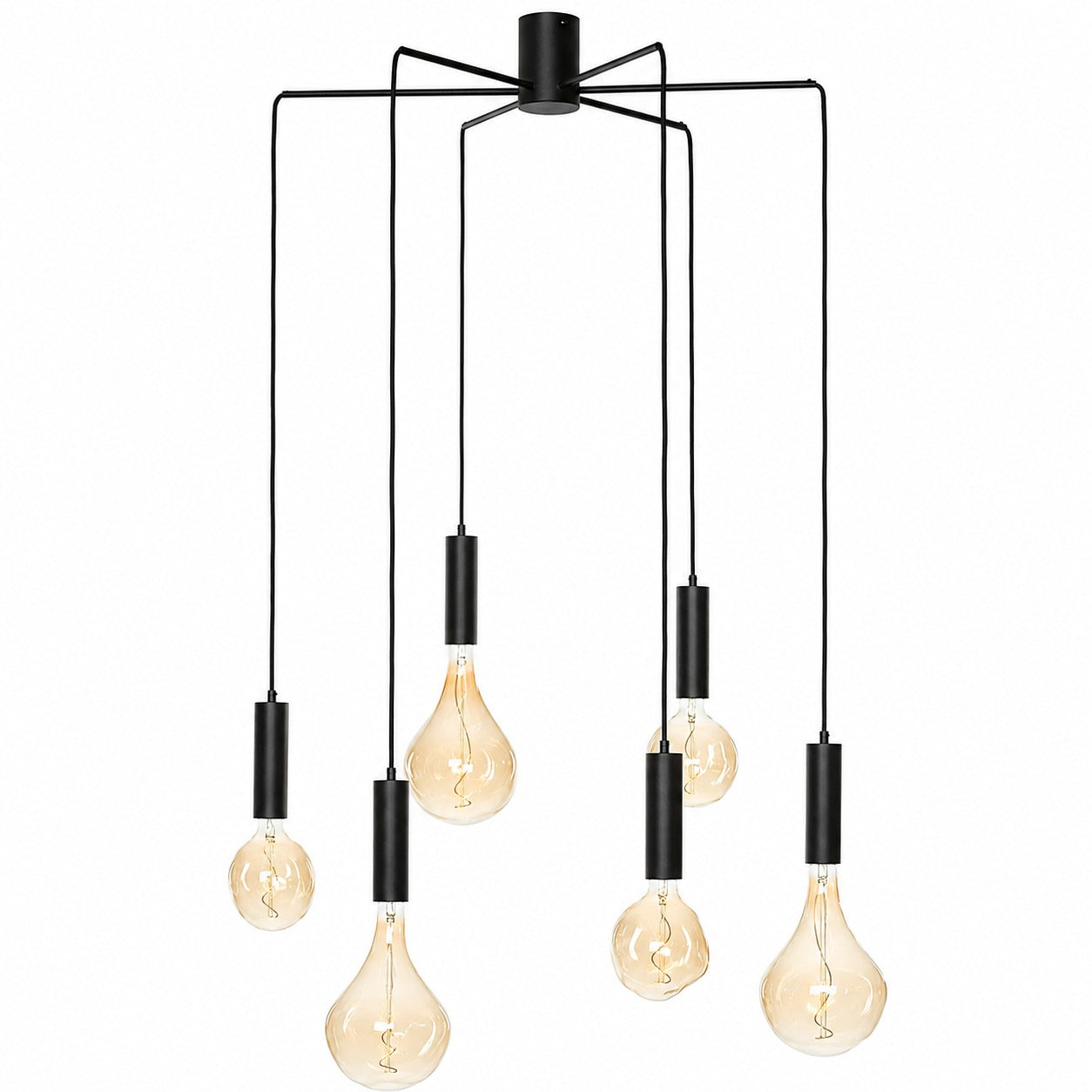 Ceiling Lamp Selma 3716S - Schwarz - Front view